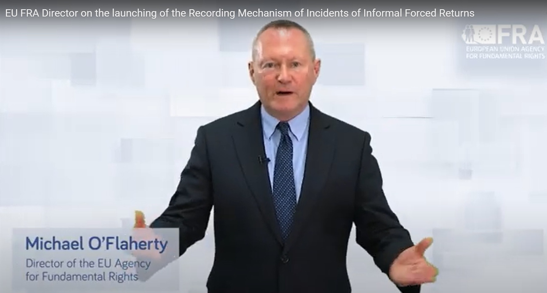 EU FRA Director Michael 'O Flaherty
